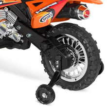 Load image into Gallery viewer, 6V Kids Electric Ride-On Motorcycle Toy w/ Training Wheels, Lights, Music
