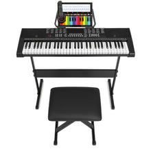 Load image into Gallery viewer, 61-Key Beginners Electronic Keyboard Piano Set w/ 3 Modes, Microphone
