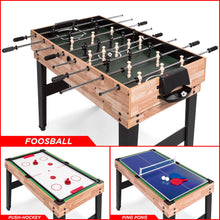 Load image into Gallery viewer, 2x4ft 10-in-1 Combo Game Table Set w/ Billiards, Foosball, Ping Pong, &amp; More
