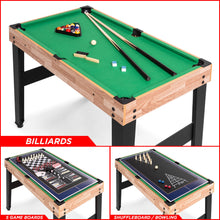 Load image into Gallery viewer, 2x4ft 10-in-1 Combo Game Table Set w/ Billiards, Foosball, Ping Pong, &amp; More
