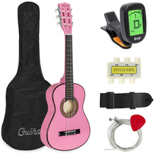 Load image into Gallery viewer, 30in Kids Classical Acoustic Guitar Beginners Set w/ Bag, E-Tuner, Strap
