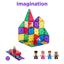 Load image into Gallery viewer, 250-Piece Kids STEM 3D Rainbow Magnetic Building Block Tile Toy Play Set
