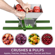 Load image into Gallery viewer, 7L Stainless Steel Manual Fruit Crusher w/ Crank Handle
