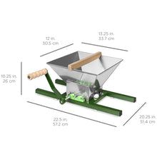 Load image into Gallery viewer, 7L Stainless Steel Manual Fruit Crusher w/ Crank Handle
