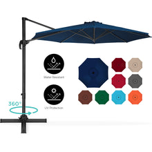 Load image into Gallery viewer, 360-Degree Rotating Cantilever Offset Patio Umbrella w/ Tilt, 10ft
