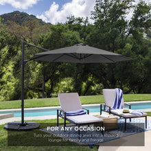 Load image into Gallery viewer, 360-Degree Rotating Cantilever Offset Patio Umbrella w/ Tilt, 10ft
