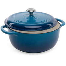 Load image into Gallery viewer, 6qt Non-Stick Enamel Cast-Iron Dutch Oven Kitchen Cookware w/ Side Handles
