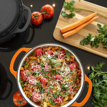 Load image into Gallery viewer, 6qt Non-Stick Enamel Cast-Iron Dutch Oven Kitchen Cookware w/ Side Handles
