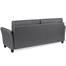 Load image into Gallery viewer, 76in Contemporary Linen Fabric Upholstered Sofa w/ Tufted Back Cushions
