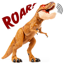 Load image into Gallery viewer, 21in Kids Walking RC Remote Control T-Rex Dinosaur Toy w/ Lights, Sounds
