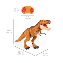 Load image into Gallery viewer, 21in Kids Walking RC Remote Control T-Rex Dinosaur Toy w/ Lights, Sounds
