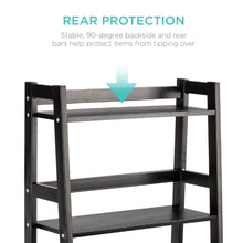 Load image into Gallery viewer, 5-Tier Multipurpose Ladder Slant Bookcase Storage Shelf
