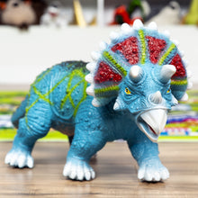 Load image into Gallery viewer, 30in Realistic Roaring Triceratops Dinosaur Figurine Toy
