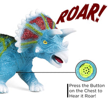 Load image into Gallery viewer, 30in Realistic Roaring Triceratops Dinosaur Figurine Toy
