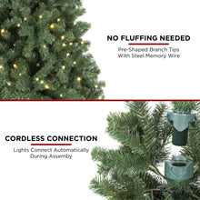 Load image into Gallery viewer, Pre-Lit Instant No Fluff Artificial Spruce Christmas Tree w/ Memory Branches
