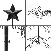 Load image into Gallery viewer, 6ft Wrought Iron Ornament Display Christmas Tree w/ Easy Assembly, Stand
