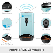 Load image into Gallery viewer, 4.5L Smart Automatic Pet Feeder w/ Camera, App, Portion Control, 2-Way Audio
