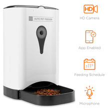 Load image into Gallery viewer, 4.5L Smart Automatic Pet Feeder w/ Camera, App, Portion Control, 2-Way Audio
