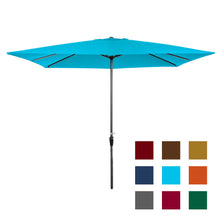 Load image into Gallery viewer, 8x11ft Rectangular Patio Umbrella w/ Easy Crank, UV-Resistant Fabric
