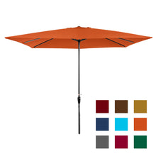 Load image into Gallery viewer, 8x11ft Rectangular Patio Umbrella w/ Easy Crank, UV-Resistant Fabric
