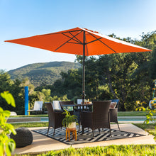 Load image into Gallery viewer, 8x11ft Rectangular Patio Umbrella w/ Easy Crank, UV-Resistant Fabric
