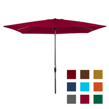 Load image into Gallery viewer, 8x11ft Rectangular Patio Umbrella w/ Easy Crank, UV-Resistant Fabric
