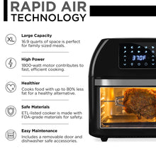 Load image into Gallery viewer, 16.9qt 1800W 10-in-1 XXXL Air Fryer Countertop Oven, Rotisserie, Dehydrator
