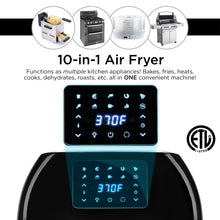 Load image into Gallery viewer, 16.9qt 1800W 10-in-1 XXXL Air Fryer Countertop Oven, Rotisserie, Dehydrator
