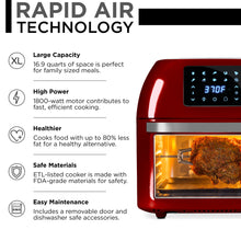 Load image into Gallery viewer, 16.9qt 1800W 10-in-1 XXXL Air Fryer Countertop Oven, Rotisserie, Dehydrator
