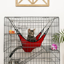 Load image into Gallery viewer, 30x19x43in 4-Tier Cat Cage Playpen Crate w/ Hammock, Wheels, Shelves
