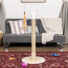 Load image into Gallery viewer, 40in Electronic Rotating Cat Scratching Post Toy w/ Adjustable Height
