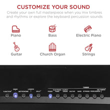 Load image into Gallery viewer, 88-Key Digital Piano Set w/ Semi-Weighted Keys, Stand, Sustain Pedal
