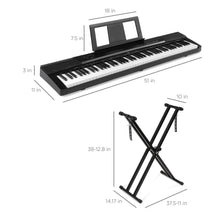 Load image into Gallery viewer, 88-Key Digital Piano Set w/ Semi-Weighted Keys, Stand, Sustain Pedal
