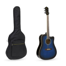 Load image into Gallery viewer, 41in Full Size Acoustic Electric Cutaway Guitar Set w/ Capo, E-Tuner, Bag
