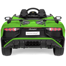 Load image into Gallery viewer, 12V Kids Ride-On Lamborghini Aventador SV Sports Car Toy w/ Parent Control
