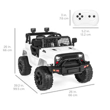 Load image into Gallery viewer, 12V Kids Ride-On Truck Car w/ Parent Remote Control, Spring Suspension
