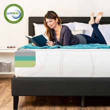 Load image into Gallery viewer, 12in Medium-Plush Green Tea &amp; Bamboo Charcoal Gel Memory Foam Mattress
