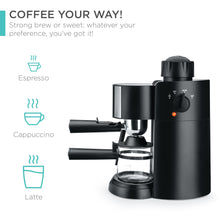 Load image into Gallery viewer, 3.5 Bar Coffee Maker for Cappuccino, Espresso, Latte w/ Steam Wand
