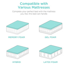 Load image into Gallery viewer, Split King Size Adjustable Bed Base with Massage, Remote, USB Ports
