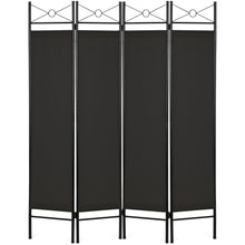 Load image into Gallery viewer, 4-Panel Folding Privacy Screen Room Divider Decoration Accent, 6ft
