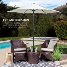 Load image into Gallery viewer, 7.5ft Outdoor Market Patio Umbrella w/ Push Button Tilt, Crank Lift
