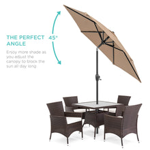 Load image into Gallery viewer, 7.5ft Outdoor Market Patio Umbrella w/ Push Button Tilt, Crank Lift
