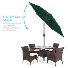 Load image into Gallery viewer, 7.5ft Outdoor Market Patio Umbrella w/ Push Button Tilt, Crank Lift
