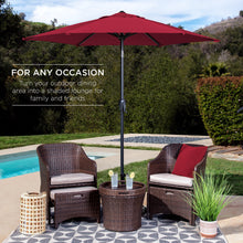 Load image into Gallery viewer, 7.5ft Outdoor Market Patio Umbrella w/ Push Button Tilt, Crank Lift
