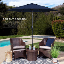 Load image into Gallery viewer, 7.5ft Outdoor Market Patio Umbrella w/ Push Button Tilt, Crank Lift
