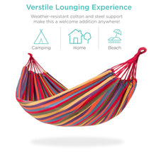 Load image into Gallery viewer, 2-Person Brazilian-Style Double Hammock w/ Portable Carrying Bag
