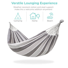 Load image into Gallery viewer, 2-Person Brazilian-Style Double Hammock w/ Portable Carrying Bag
