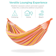 Load image into Gallery viewer, 2-Person Brazilian-Style Double Hammock w/ Portable Carrying Bag
