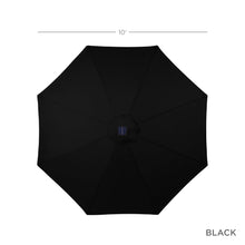 Load image into Gallery viewer, 10ft Solar LED Lighted Patio Umbrella w/ Tilt Adjustment, Fade-Resistance
